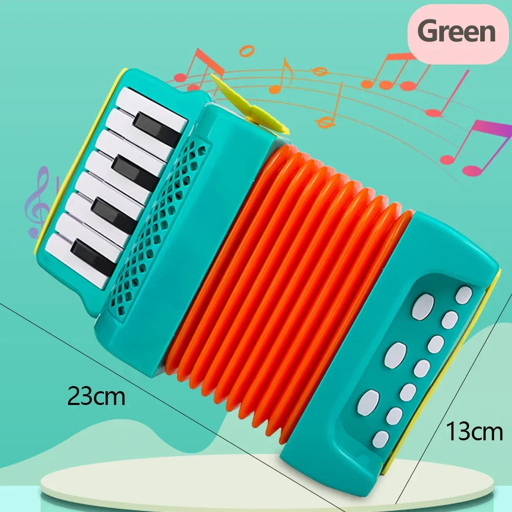 Instrument musical accordéon pour enfants - Jouet éducatif léger pour les tout-petits, Cadeau parfait pour les garçons et les filles de 3 ans et plus, Amusement en intérieur et en extérieur