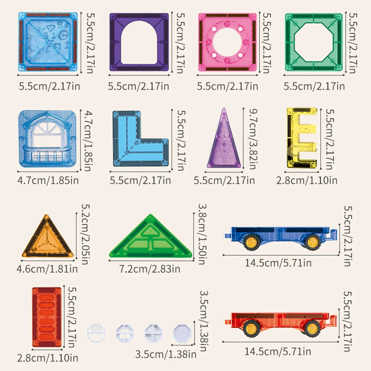 Blocs de construction magnétiques pour enfants de 3 à 8 ans - Jouets magnétiques éducatifs pour tout-petits et enfants d'âge préscolaire, jeu créatif pour garçons et filles