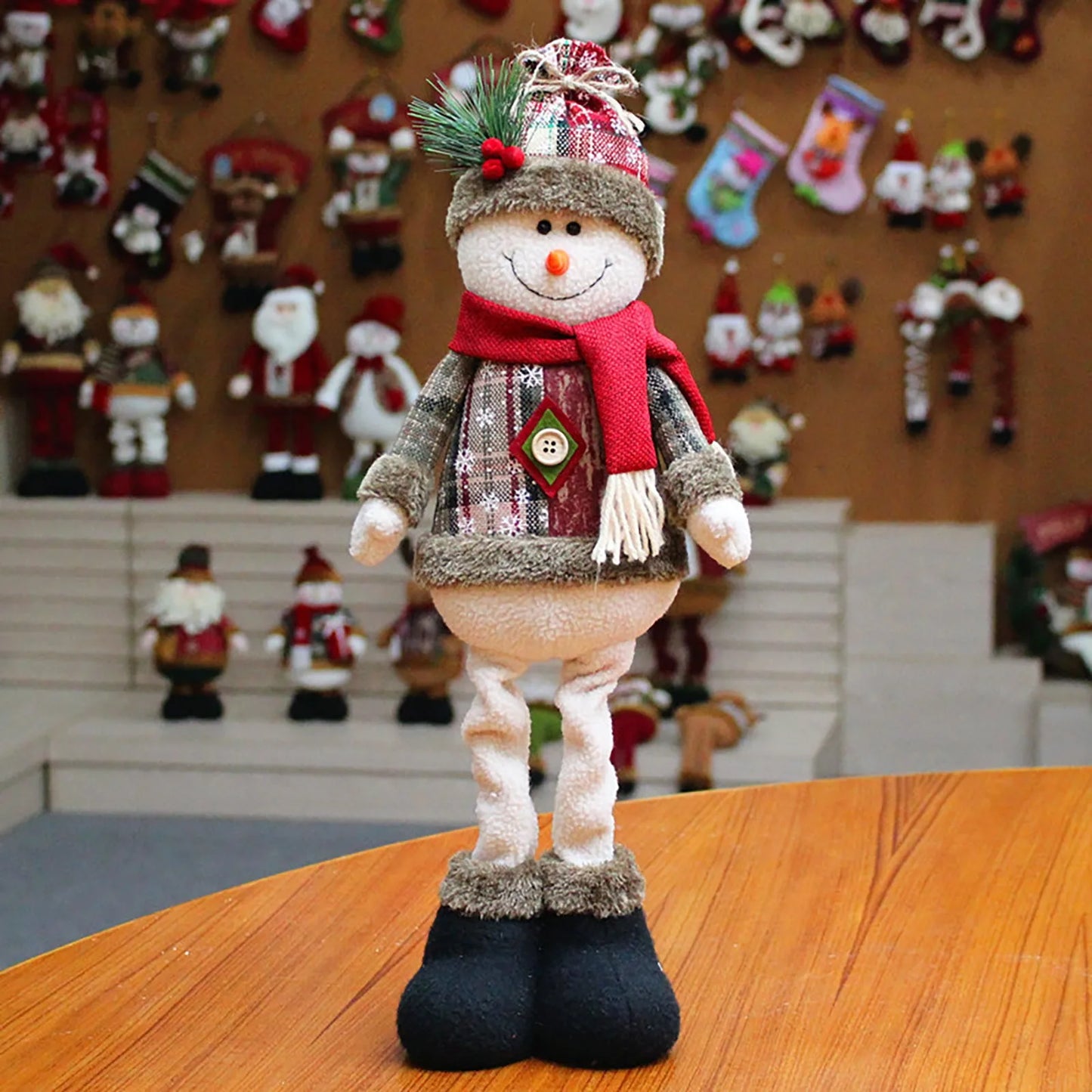 FeteLegere Figurines de Noël en Peluche - Figurines de Noël Adorables pour Enfants