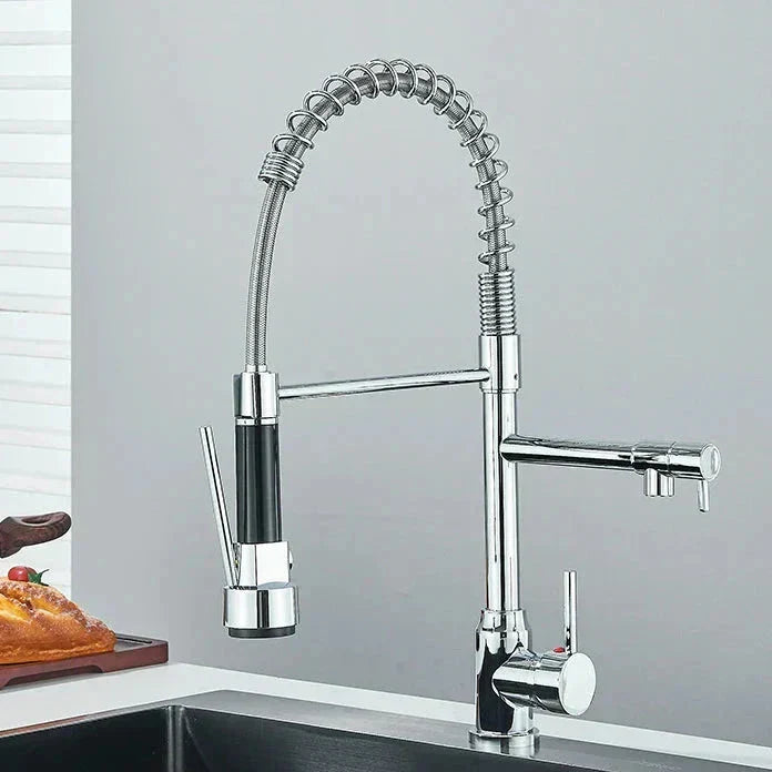 NickelFlex – Robinet de cuisine avec fonction pivotante à 360°