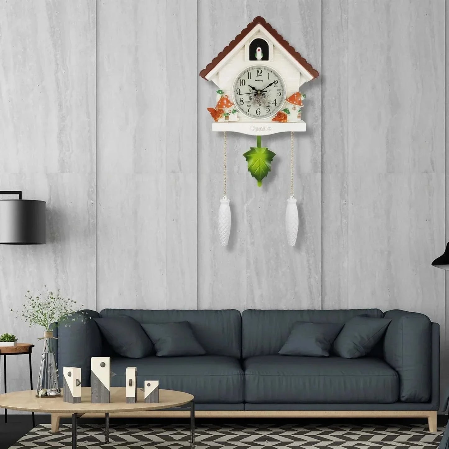 Horloge à coucou enchanteur avec écureuil - Une touche de nature dans votre maison