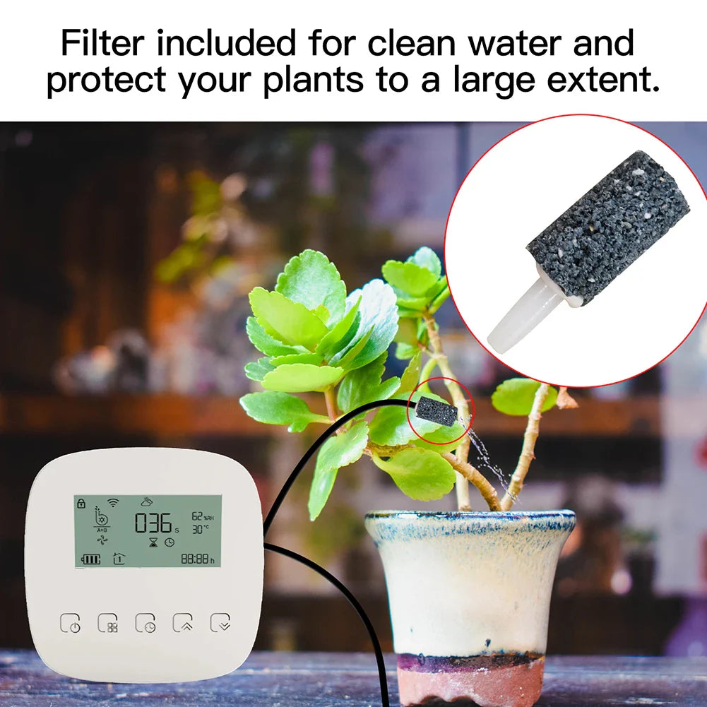 Tuya Smart Water Pump Timer - Contrôle d'arrosage par irrigation micro-goutte WiFi via les applications SmartLife Google Alexa