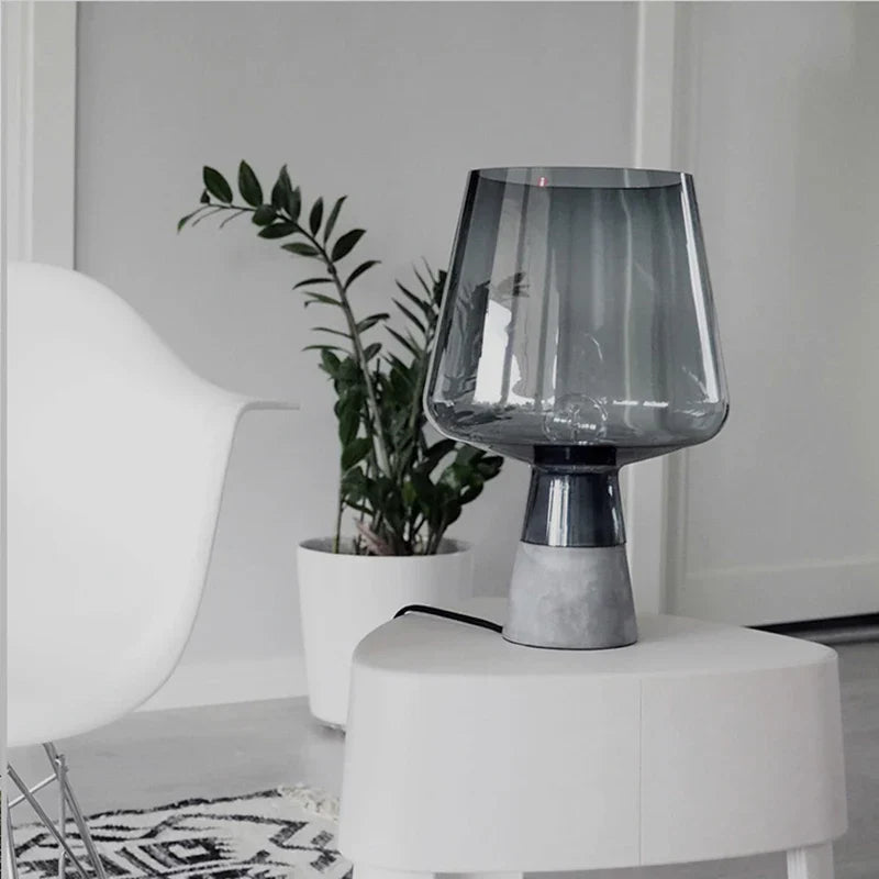 BétoLumi – Lampe de Table en Ciment Moderne pour Chambre et Bureau