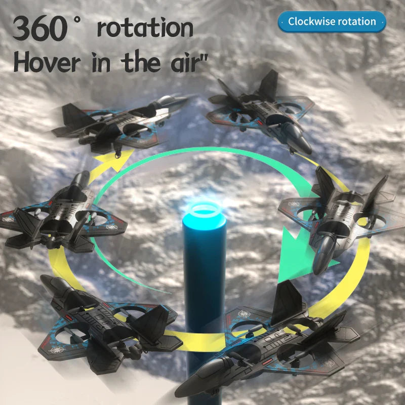Avion planeur RC EPP Foam 2.4G avec lumières - Avion à détection de gravité pour enfants, facile à piloter