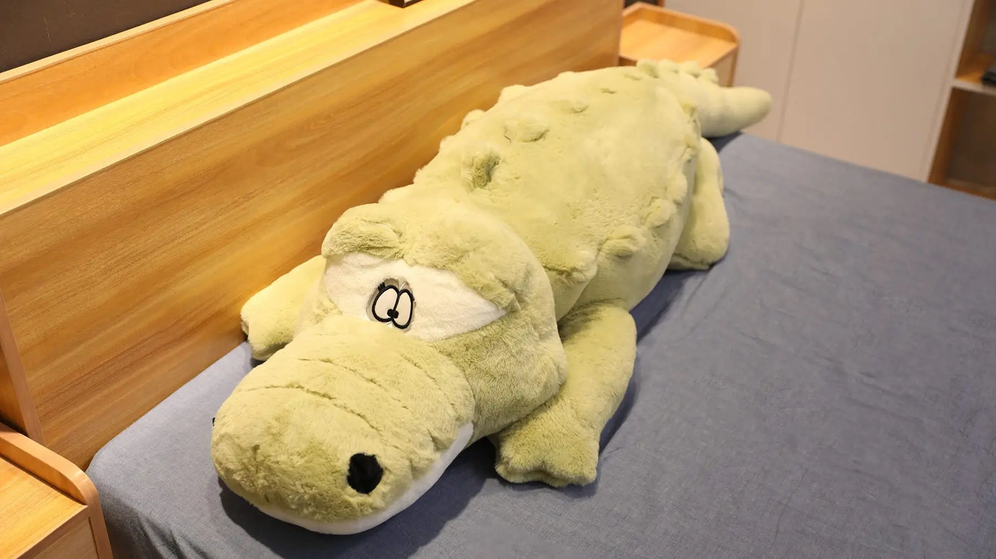 Floroux - Jouet en peluche crocodile mignon pour les enfants à câliner et à jouer