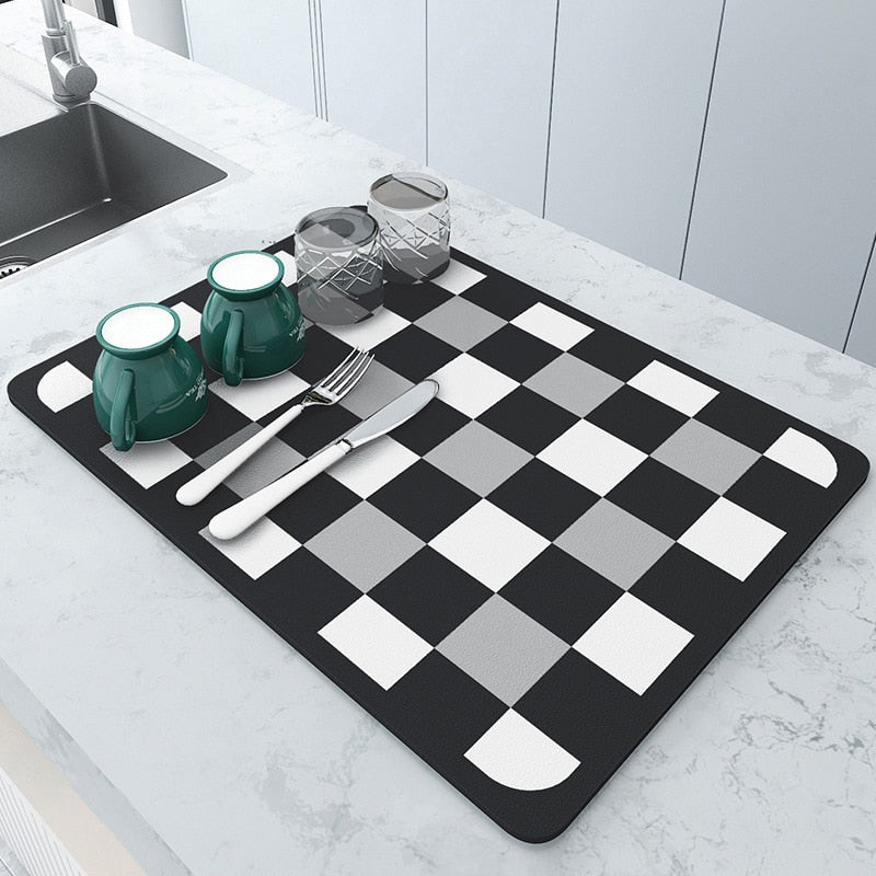 Absorbmat Premium - Le Tapis de Cuisine Parfait pour Vaisselle Sèche et Sûre