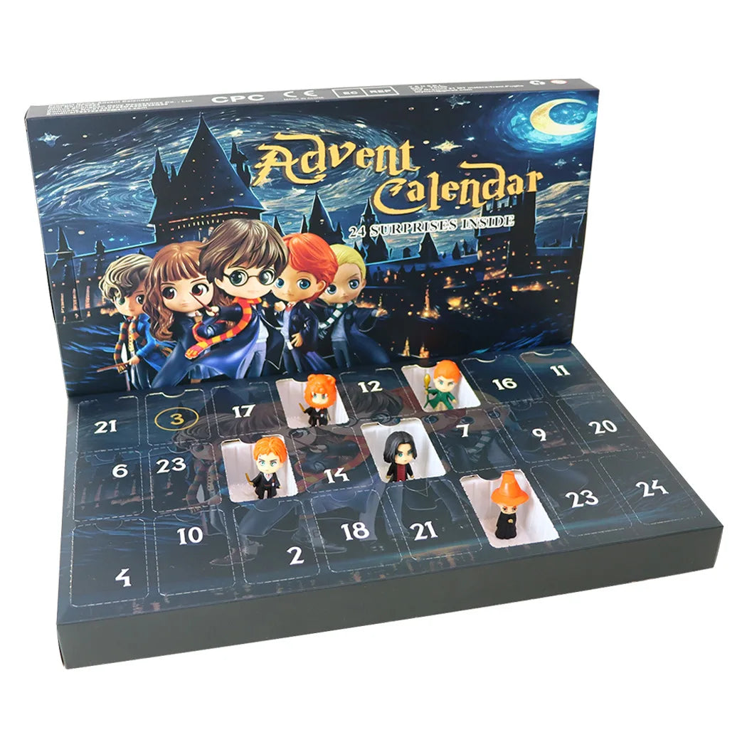 Calendrier de l'Avent Harry Potter 24 Jours - Boîte de Surprise Modèles Jouets & Figurines pour le Fun de Noël