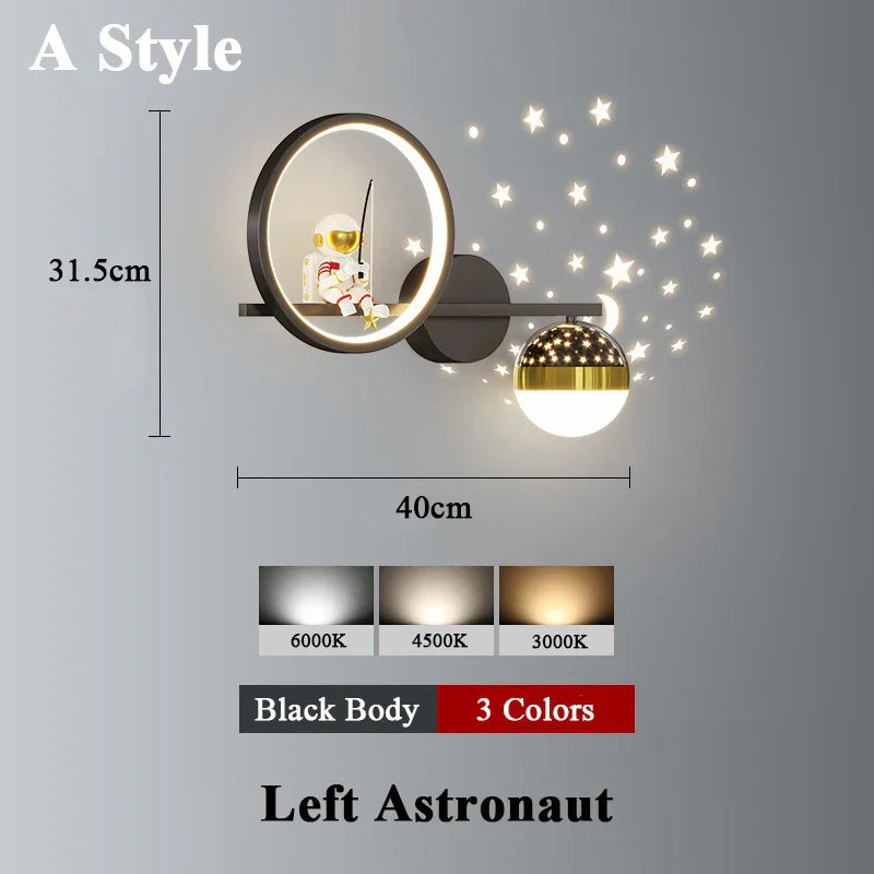 Applique murale Space Sconce projecteur d'étoiles en métal