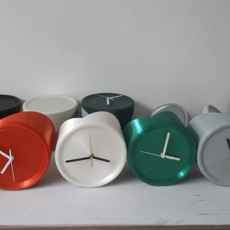 SilentCorner Horloge - Horloge mural silencieux élégant sans perçage