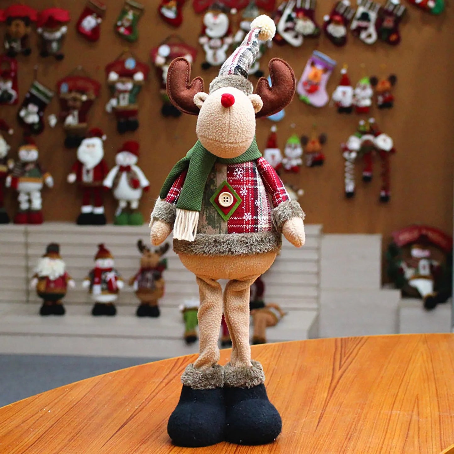 FeteLegere Figurines de Noël en Peluche - Figurines de Noël Adorables pour Enfants