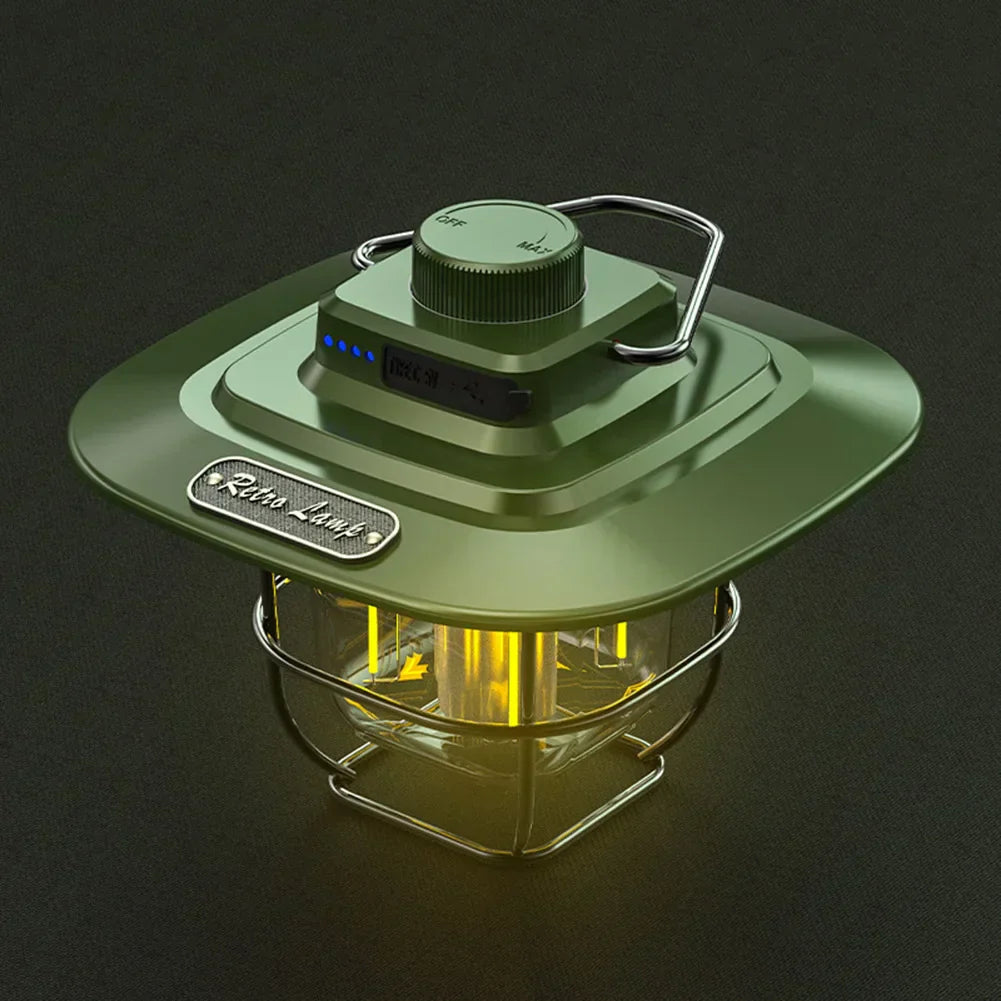 LumiCamp – Lampe LED Rechargeable Vintage pour Camping