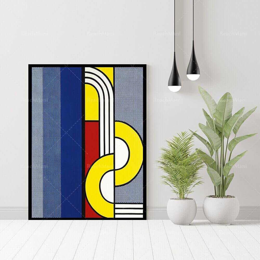 Affiche en toile en coton premium Pop Art de Lichtenstein