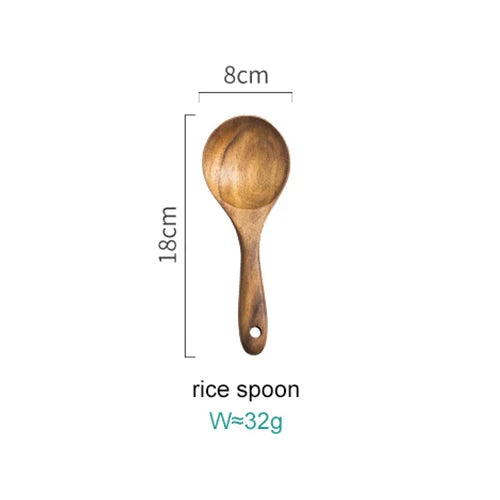 Floroux 8-Piece Acacia Wood Cookware Set | Sustainable Kitchen Accessories | Eco-Friendly and Stylish
