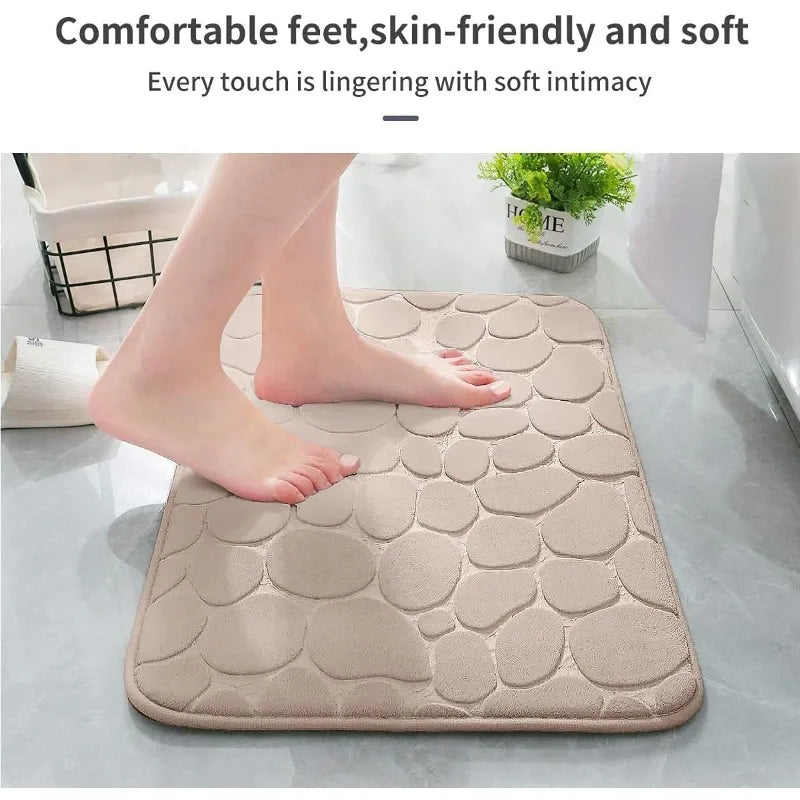 Tapis Mémoire Nuage - Tapis Antidérapant de Salle de Bain en Mousse à Mémoire