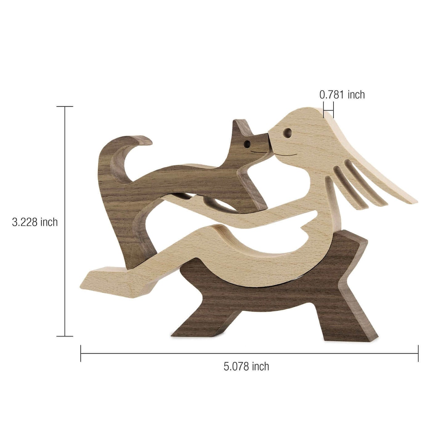 Animaux en bois danois Ornements