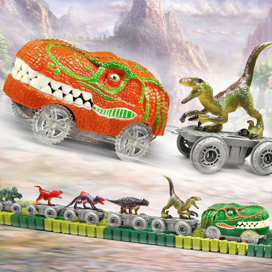 DinoExpress Train Set – Ensemble de jeu aventureux pour les enfants