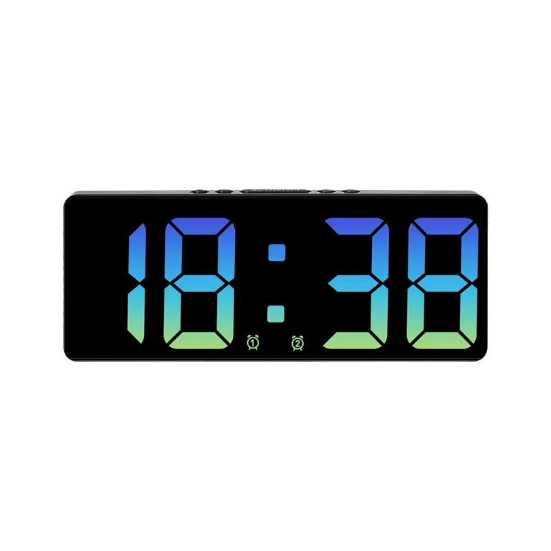 Floroux LED alarm clock with voice control | Silent night mode | Modern design