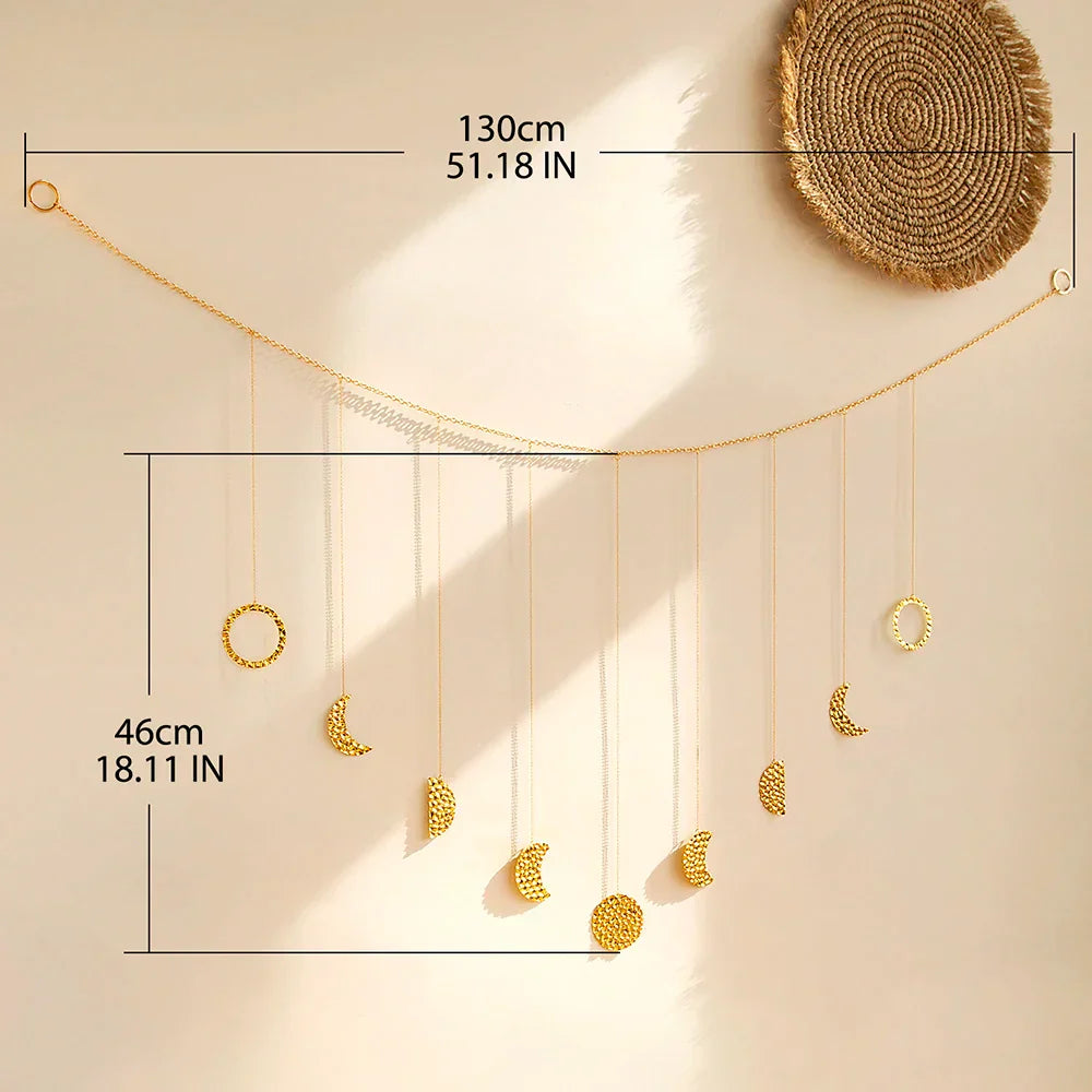 Floroux Décoration Murale Métal Lune | Design Murale Moderne | Décoration Mystique pour la Maison | Accent Intemporel