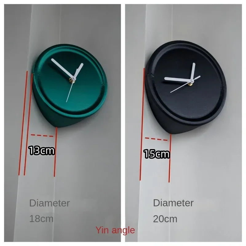 SilentCorner Horloge - Horloge mural silencieux élégant sans perçage