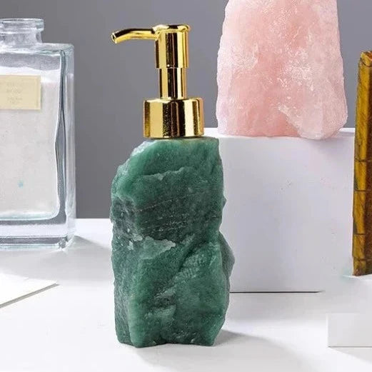Floroux | Distributeur de savon en pierre précieuse | Élégance pour votre salle de bain