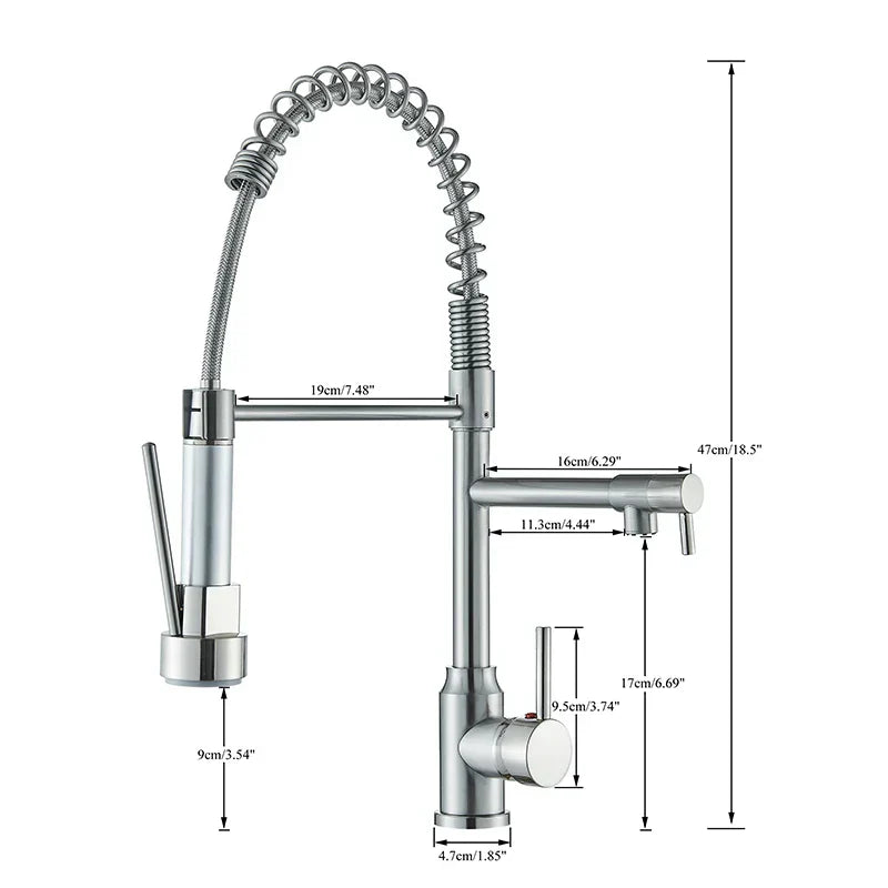 NickelFlex Robinet – Mitigeur de Cuisine Moderne 360°