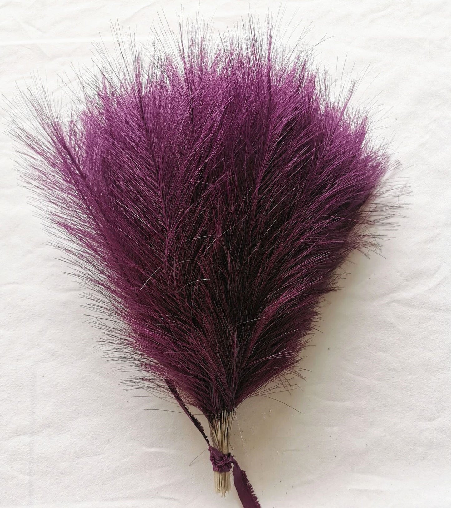 20Pcs Bohémien Fluffy Herbe de Pampas Artificielle Colorée