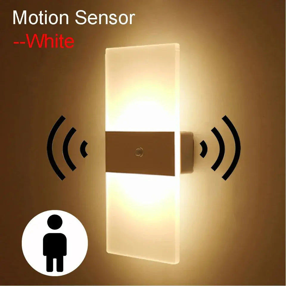 Lumière Éclatante - Applique Murale Tactile Rechargeable USB