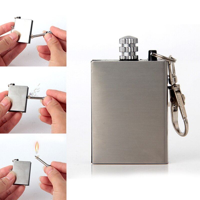 Floroux Stainless Steel Lighter | Permanent Match | Outdoor & Everyday | Reusable