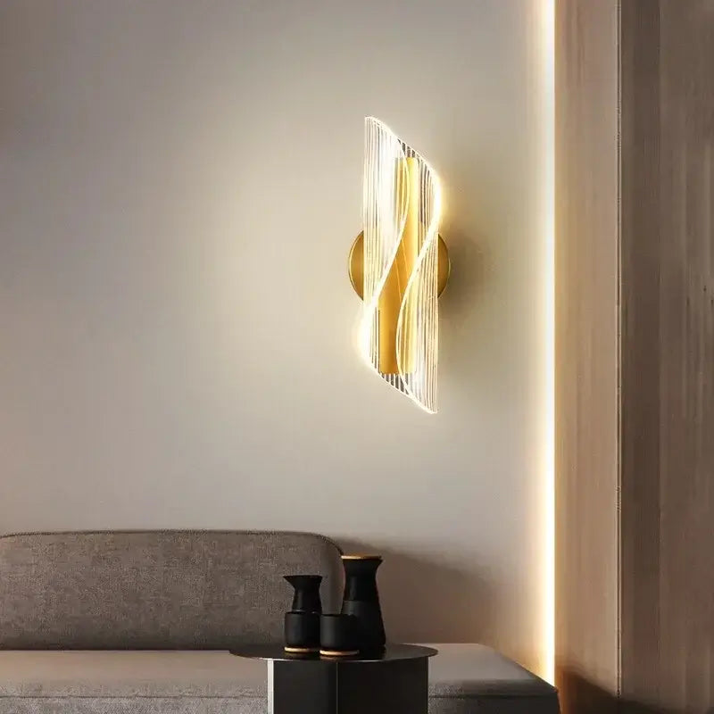 Applique murale de style nordique en or – Élégance et efficacité dans l'éclairage moderne