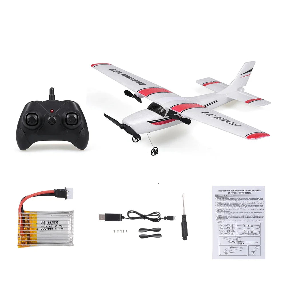 EPP Foam FX801 Avion RC - Avion à distance 2CH pour enfants, jouet facile à assembler cadeau