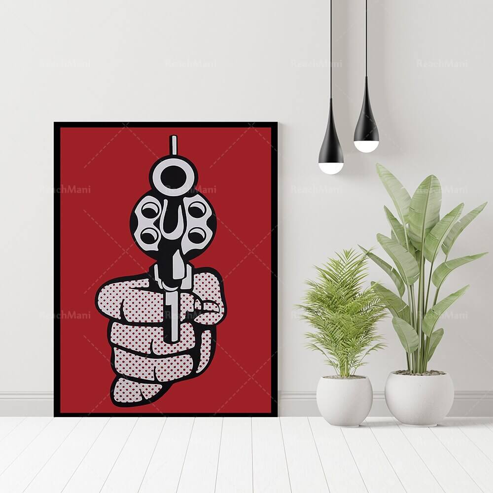 Affiche en toile en coton premium Pop Art de Lichtenstein