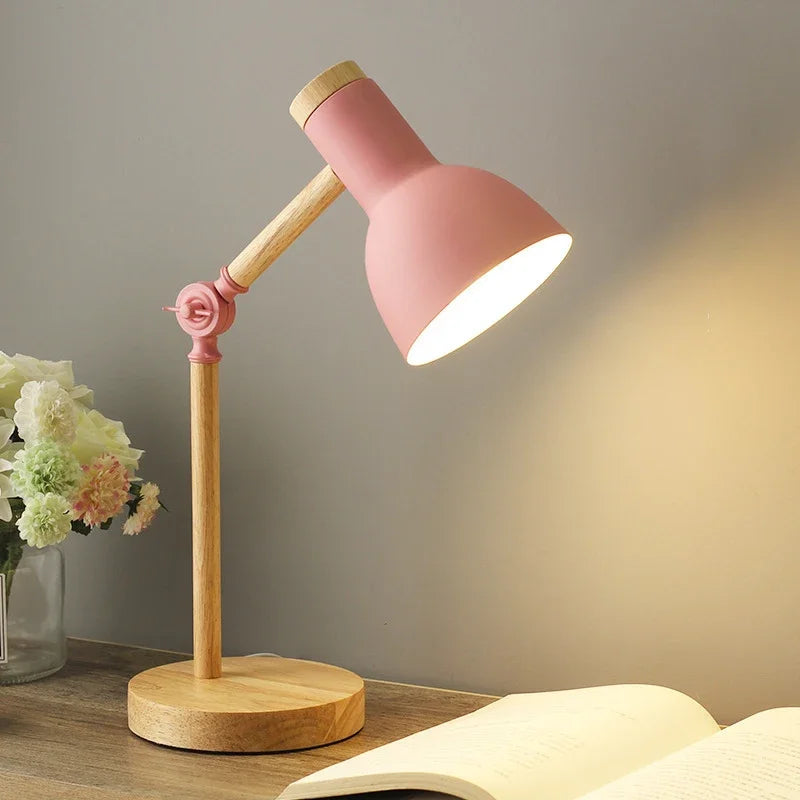 Floroux - Lampe de table en bois élégante et réglable pour votre maison