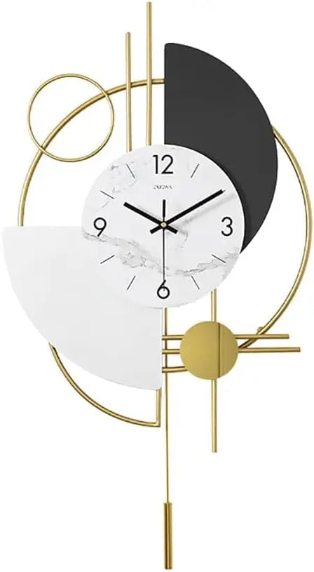 SphereOr – Horloge 3D Décorative pour Salon Moderne