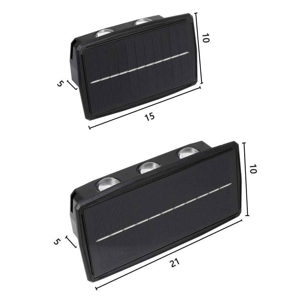Lampe murale extérieure solaire LED - Étanche