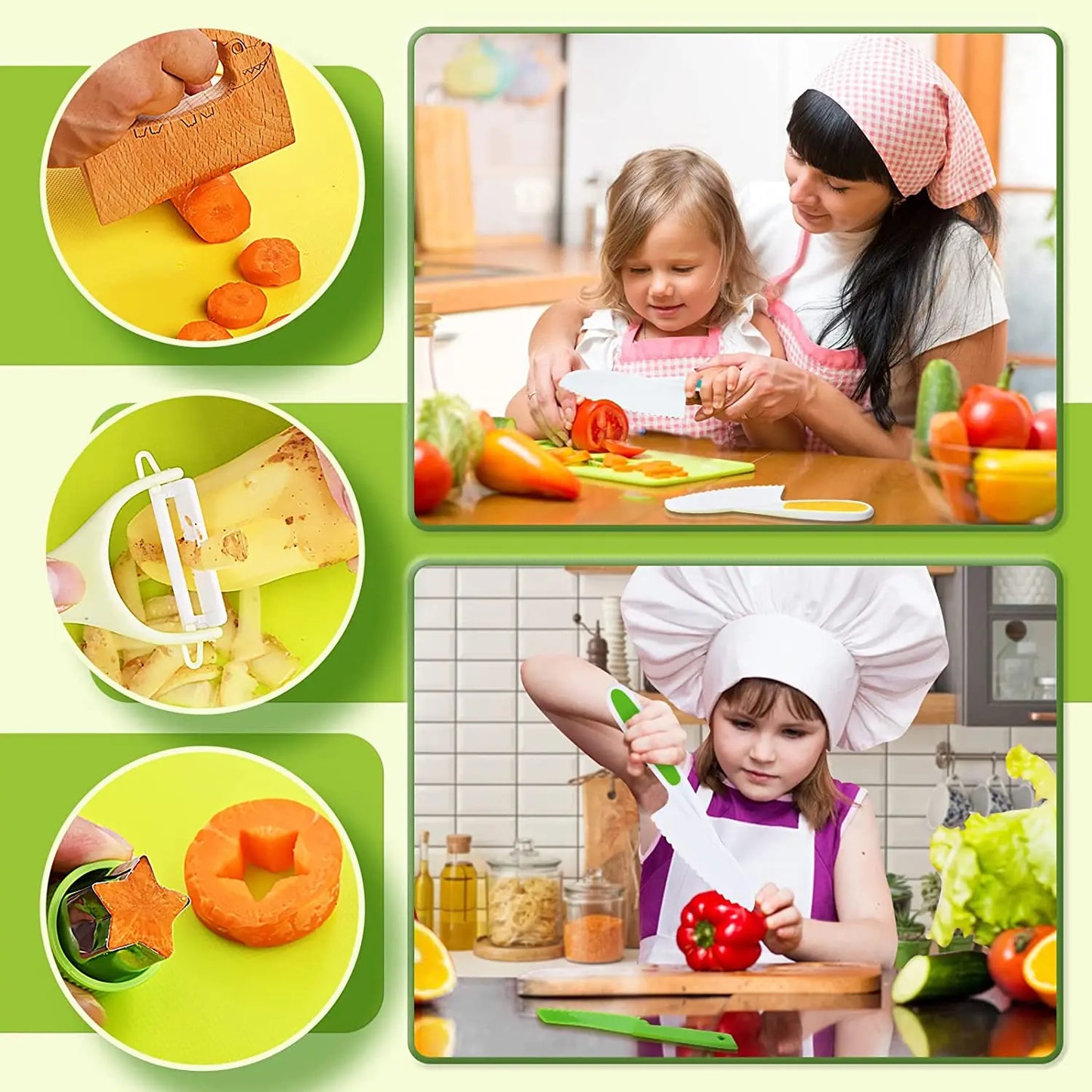 Montessori | 13 en 1 ensemble de cuisine pour enfants