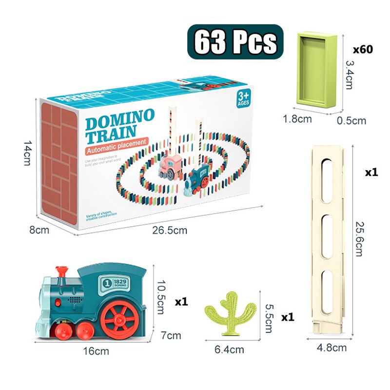 Ensemble d'aventure de train Domino Express - Le train automatique de pose de dominos