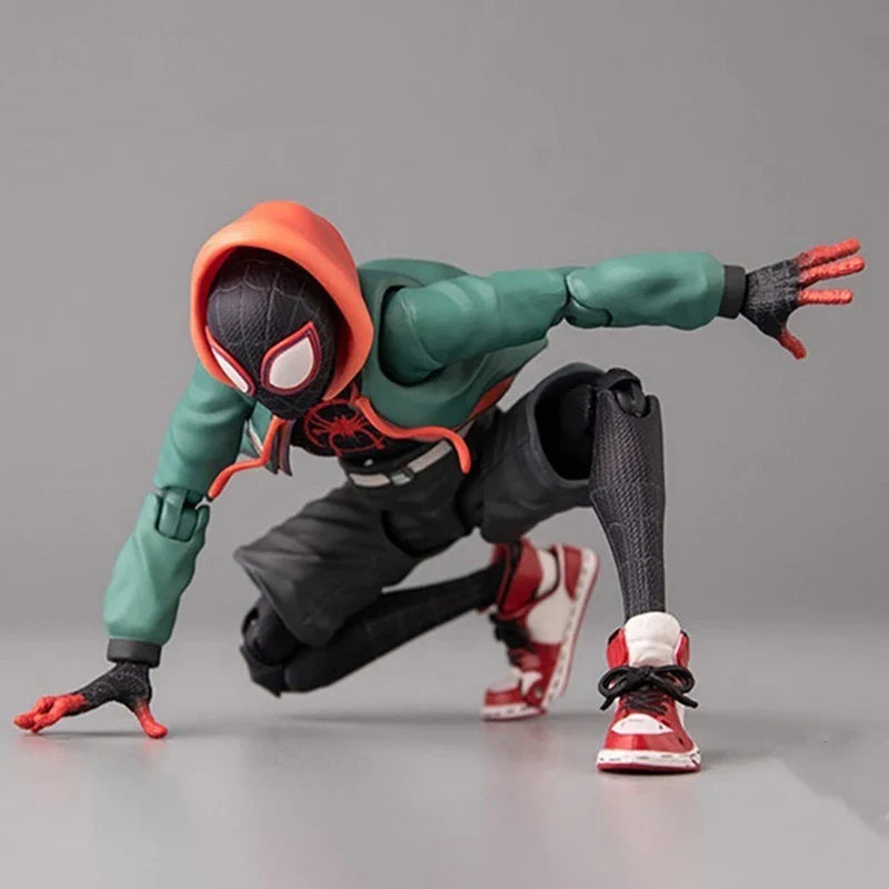 Marvel Spider-Man Miles Morales Figurine en PVC - Modèle de Jouet Sentinel Détails pour les Fans de Into the Spider-Verse 13cm (5.1 pouces)