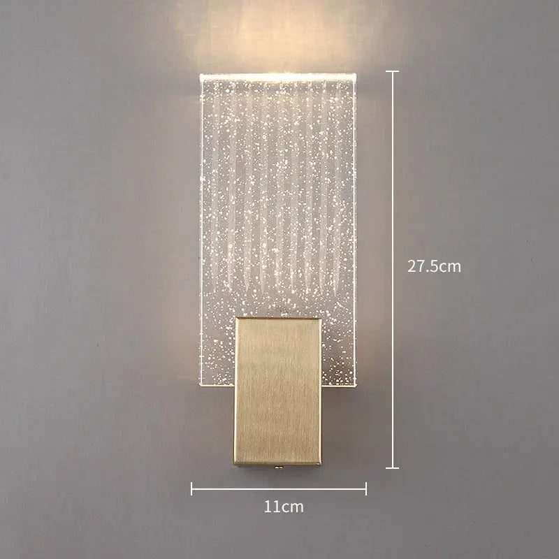 ÉléganceLumi - Applique Murale en Cristal Doré