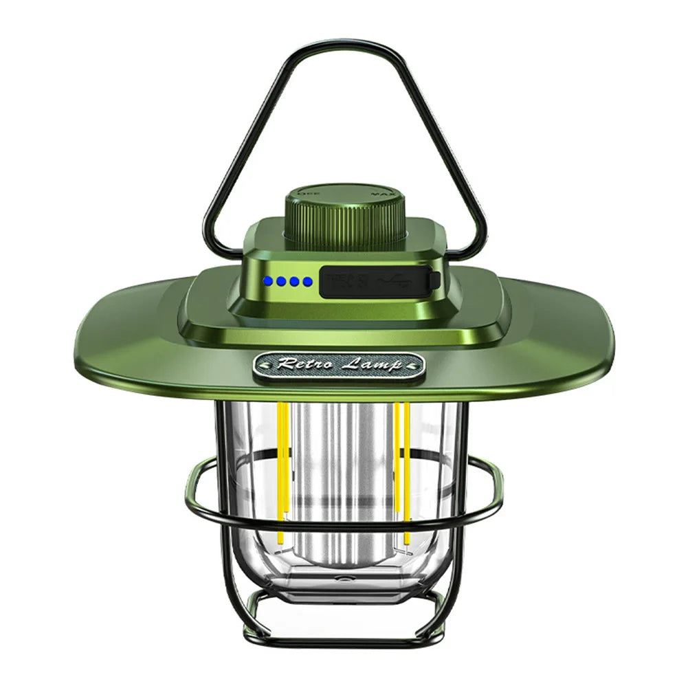 LumiCamp – Lampe LED Rechargeable Vintage pour Camping