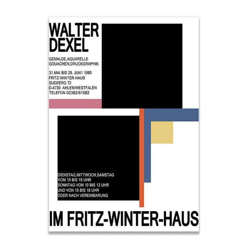 Affiche premium en toile Bauhaus créatif