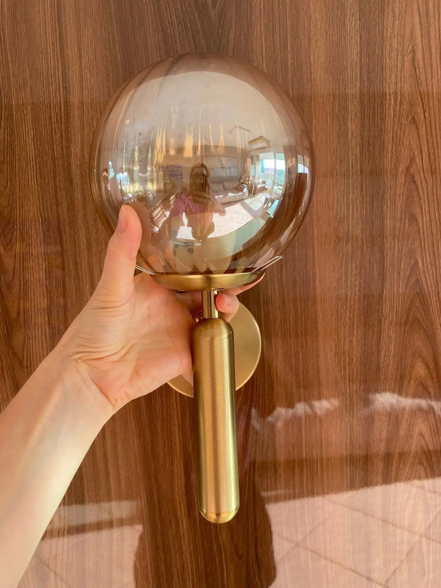 GlobeLuxe - Applique Murale en Verre avec Éclairage LED