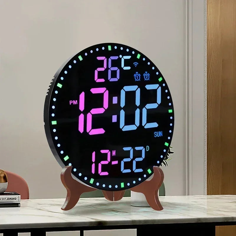 WiFiTime Horloge - Horloge mural LED intelligent avec calendrier
