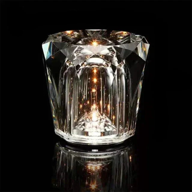LuminaCristal – Lampe de Table en Cristal Élégante pour Restaurant et Bar