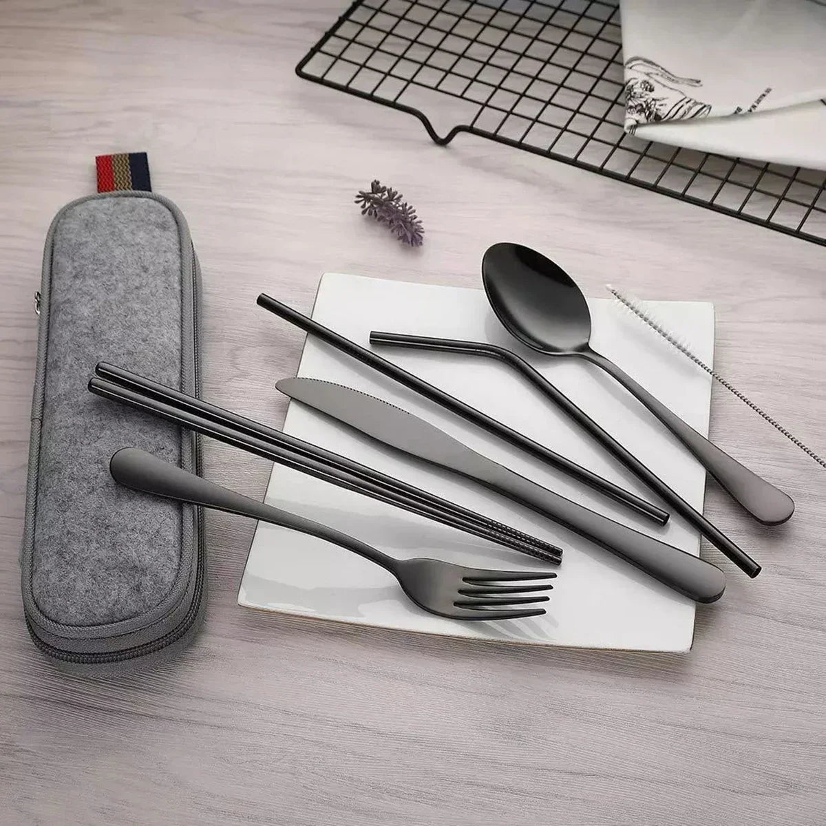 Floroux | Ensemble de couverts portable