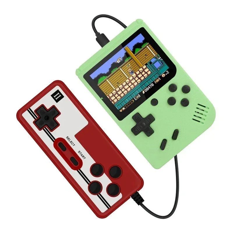 Mini Retro Console de Jeu Portable - Écran LCD de 3,0 Pouces, 500 Jeux 8-Bit Intégrés, Cadeau de Noël Parfait pour les Enfants