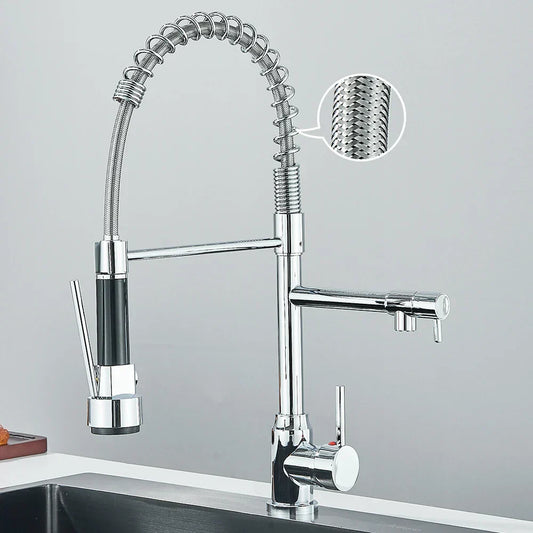 SpringFlow – Robinet de cuisine avec double sortie