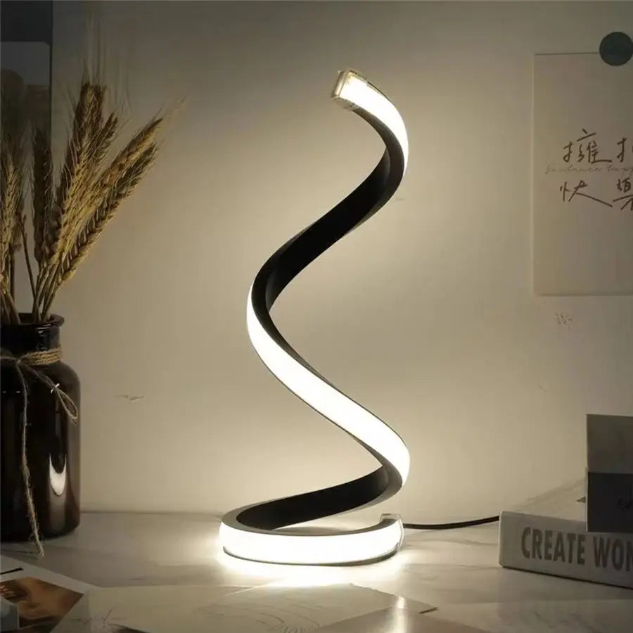 LumiSpirale - Lampe de Bureau Moderne à Intensité Réglable