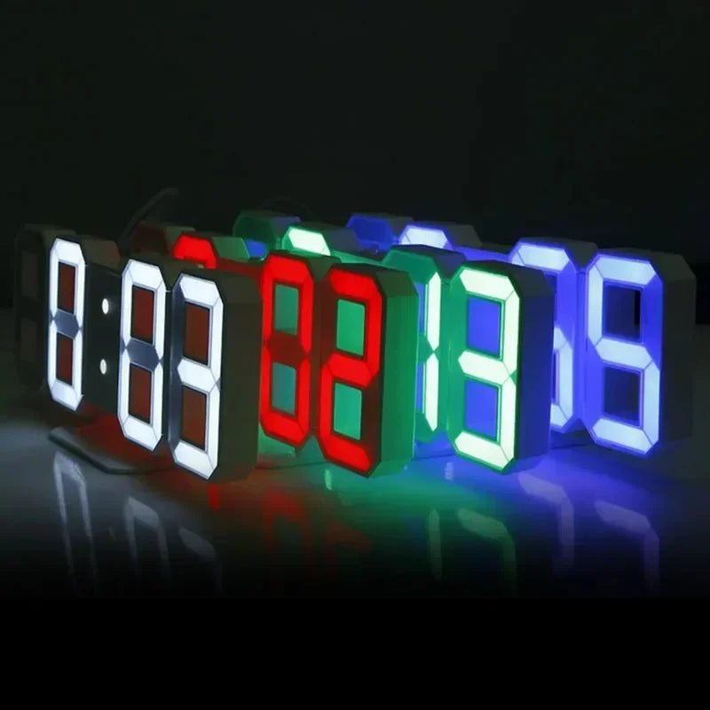 Horlogix – Horloge LED 3D pour Décoration Intérieure Moderne