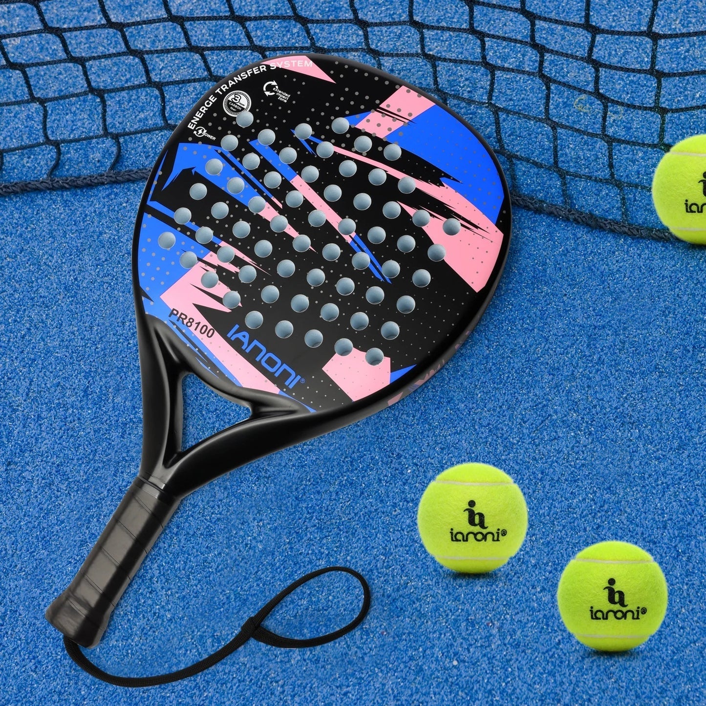 PadelProFlex Padelracket – Luxe Carbone Raquette pour Performances Inégalées
