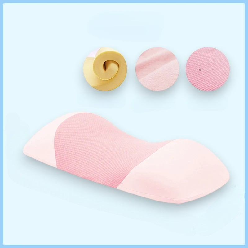 Coussin ergonomique de soutien lombaire en mousse à mémoire de forme – Soutien optimal pour le dos pour les dormeurs sur le dos, idéal pour dormir au lit